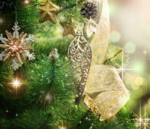 Come decorare un albero di Natale in stile shabby chic